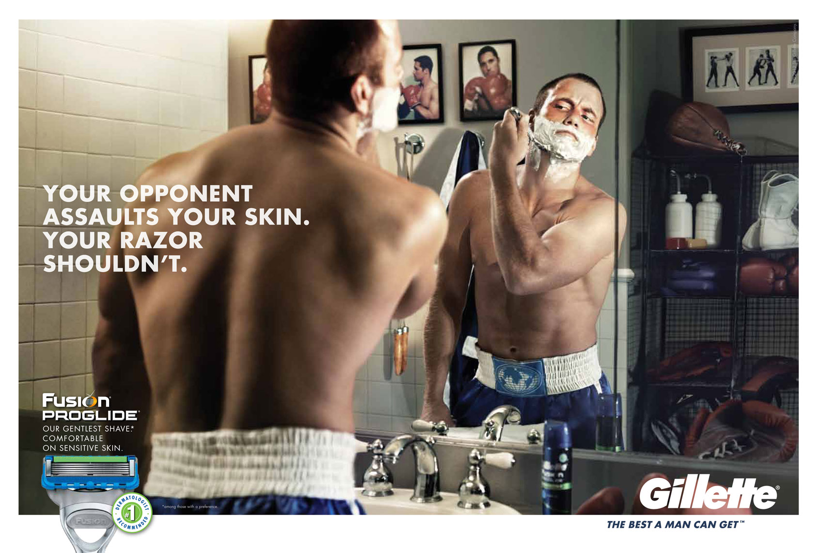 KurtIswarienko-Gillette-Boxer-Advertising